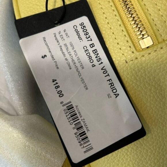 Furla Frida Yellow Leather Floral Appliqué Mini Backpack New with tag - Picture 11 of 11